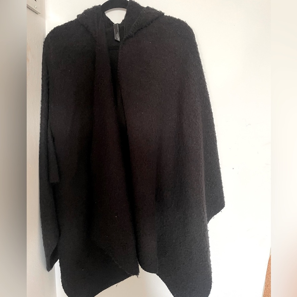 Black sweater cardigan/poncho